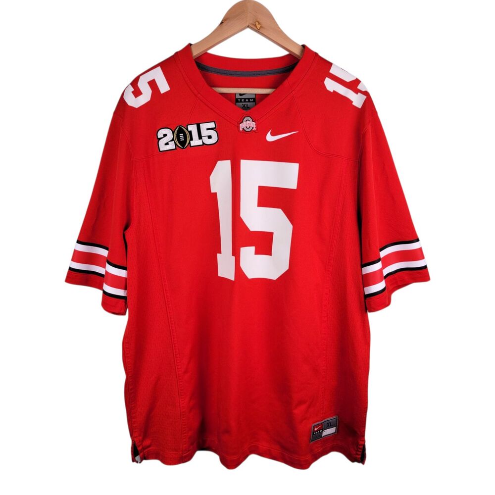 Nike Ohio State Buckeyes Jersey Men's XL Ezekiel Elliot #15 2015 NCAA Red